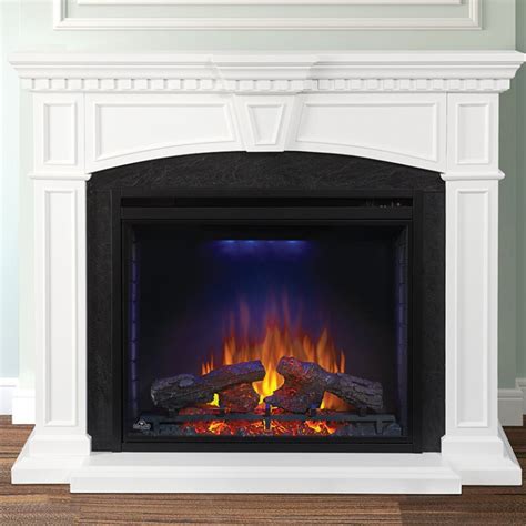 electric fireplace with mantel package